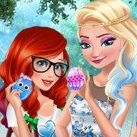 Free online html5 games - Princesses Easter Prep game 
