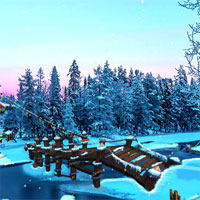 Free online html5 games - Ena The Frozen Sleigh-A Bridge Over The River Esca game 