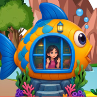 Free online html5 escape games - G2M Fish House Girl Escape