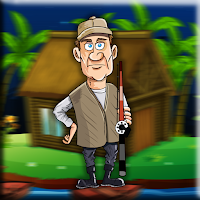 Free online html5 games - G2J Fisherman Rescue From Hut game 