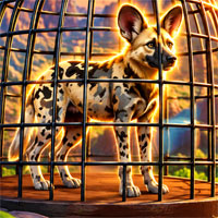 Free online html5 escape games - Free the Wild Dog from Its Cage