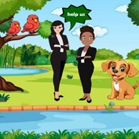 Free online html5 escape games - Wow Business Girls Escaped Jungle