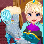 Free online html5 games - Elsa Shoes Design game 