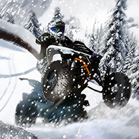 Free online html5 games - ATV Winter Challenge game 