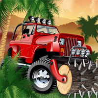 Free online html5 games - Tropical Uphill Driver game 