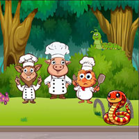 Free online html5 escape games - Wow Animal Attend Cooking Competition