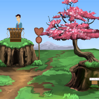 Free online html5 games - Games4Escape Lovers Balloon Escape game 