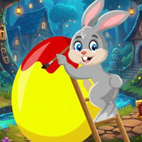 Free online html5 escape games - Happy Painter Rabbit Escape