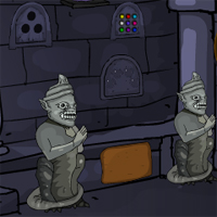 Free online html5 games - Cursed Statue Fort Escape game 