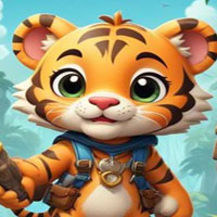 Free online html5 games - Explorer Tiger Rescue  game 