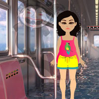 Free online html5 games - Dream Girl Escape From Train HTML5 game 