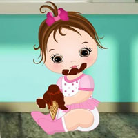Free online html5 games - Icecream Parlor Baby Escape HTML5 game 