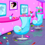 Free online html5 games - Messy Parlour Clean Up game 