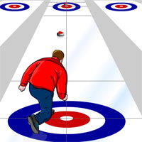 Free online html5 games - Virtual Curling game 
