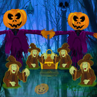 Free online html5 games - WowEscape Halloween Quest Forest Escape game - Games2rule 