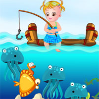 Free online html5 games - Baby Hazel Fishing Day game 