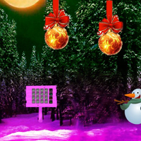 Free online html5 games - Christmas Red Ball Forest Escape game 