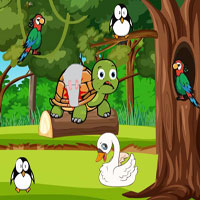 Free online html5 escape games - Wow Wounded Tortoise Reach Pond