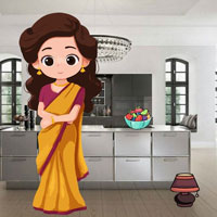 Free online html5 escape games - Lost Her Husband  Gifted Necklace