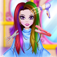 Free online html5 games - Draculauras Sister Hairstyles game 