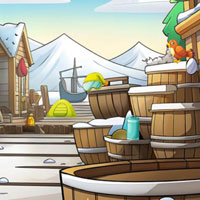 Free online html5 escape games - Frozen Footsteps