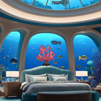 Free online html5 escape games - Underwater Home Escape 2