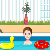 Free online html5 games - Little Johny 3 Swimming Pool Escape game 