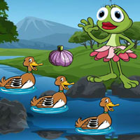 Free online html5 escape games - BIG Mama Frog Looks For Child
