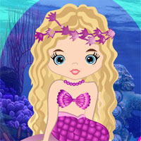 Free online html5 games - G4k Queen Mermaid Escape game 
