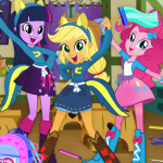 Free online html5 games - Equestria Girls Classroom Cleaning game 