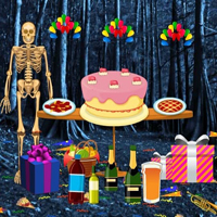 Free online html5 games - Skeleton Searching New Year Party HTML5 game 