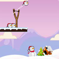 Free online html5 games - X-Mas Slingshot Fun game 