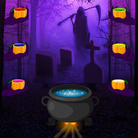 Free online html5 games - Wowescape Halloween Gothic Forest Escape game - Games2rule 