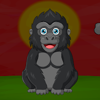Free online html5 games - G2J Black Baby Gorilla Escape game - Games2rule 