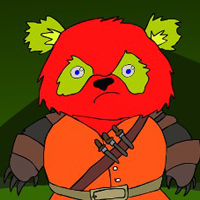 Free online html5 games - G2J Red Panda Warrior Escape game 