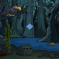 Free online html5 games - G4E Halloween Creepy Forest Escape game 