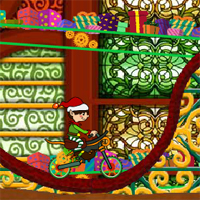 Free online html5 games - Christmas Elf Bike game 