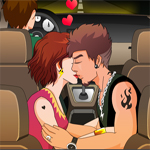 Free online html5 games - Kiss In The Taxi game 