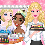 Free online html5 games - Barbie's Royal Makeup Studio game 