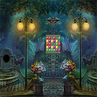 Free online html5 games - Palace Backyard Escape game 