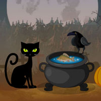 Free online html5 games - Hiddenogames Hidden Halloween Forest game - Games2rule 