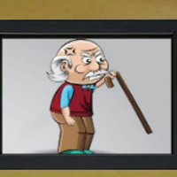 Free online html5 games - 8b Old Man Walking Stick Escape game 