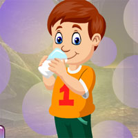 Free online html5 games - G4K Milk Drinking Boy Escape game 