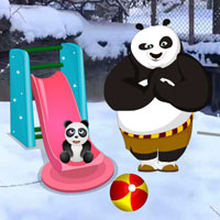Free online html5 games - Panda Snow World Escape Wowescape game - Games2rule 