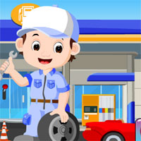 Free online html5 games - G4K Mechanic Rescue game 