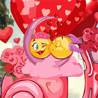 Free online html5 games - Valentine Emoji Couple Escape  game 