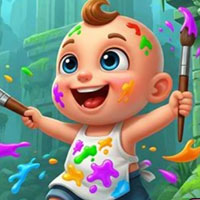 Free online html5 escape games - Creative Painting Baby Escape