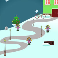 Free online html5 games - Avm Snowfall House Escape game 