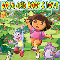 Free online html5 games - Dora And Boots Love game - Games2rule 