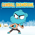 Free online html5 games - Gumball Snowbrawl game 
